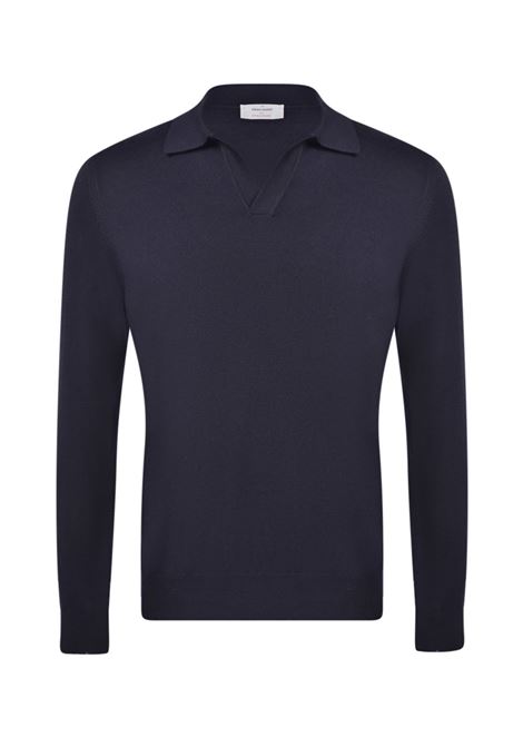 Polo Gran Sasso uomo 5718914813 blu skipper in maglia athleisure Gran sasso | Polo | 5718914813598